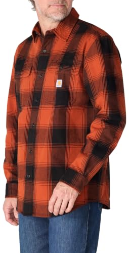 Image of Carhartt Men's Hubbard Loose Ls Plaid Shirt