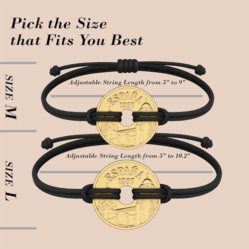 Image of HOBBY OF KINGS Good Luck Coin Bracelet | 18k Gold Plated Wristband | Handmade Jewelry for Collectors and History Lovers