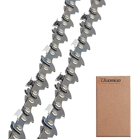 2 x 12 Inch Chainsaw Chain Low-Kickback 3/8"LP 45 Drive Links .043" Gauge Compatible for Husqvarna 136 137, Bosch, Ryobi, Oregon 90PX045E and More Cover