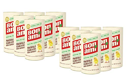 BON AMI Powder Cleanser for Kitchens & Bathrooms - All types of Surfaces, Cleans Grime & Dirt, Polishes Surfaces, Absorbs Odors (12 Pack)