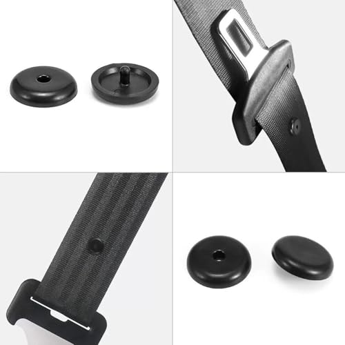 10 Sets Universal-Sicherheitsgurt-Stopper-Set,Sicherheitsgurt Stopper aus Kunststoff,Robust und Langlebig Autogurt-Schnallenhalter,Anschnallgurt Gurtstopper Clip für Auto LKW SUV (Schwarz)