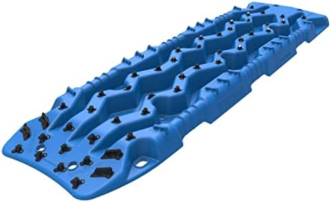 TRED PRO TREDPROBU Recovery Boards Traction Tracks with Teeth, EXOTRED Composite Construction SIPE-LOCK Grip Profile. Ideal for unstocking your 4x4 vehicle – Blue / Black