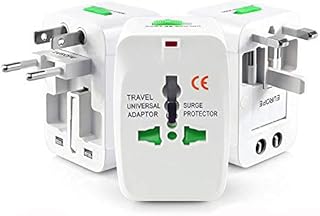 محول شاحن محمول متعدد التحويلات ومناسب للسفر مع فيشة AU/UK/US/EU من ريلور، توافق عالمي، قطعة واحدة