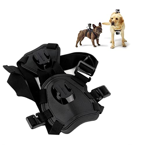 SHANSHUIART Arnés para Perros Gopro, Arnés para Perros Gopro Suave Y Ajustable para Perros Grandes, Medianos Y Pequeños, Se Puede Usar para Fijación En El Pecho Y La Espalda