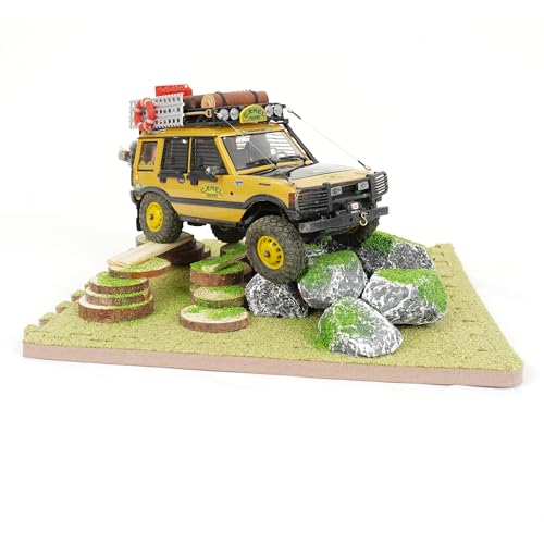 ARRISHOBBY 屋外ジオラマ ラジコンカー用 障害物コース 1:24スケール適用 DIY木製 組立済み 玩具模型展示に適用 30cm*30cm (パタンA)