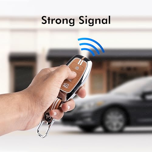Image of SHOPOFLUX Metal Key Cover Compatible with Hyundai Verna | i20 Facelift N Line N8 Car 4 button smart key