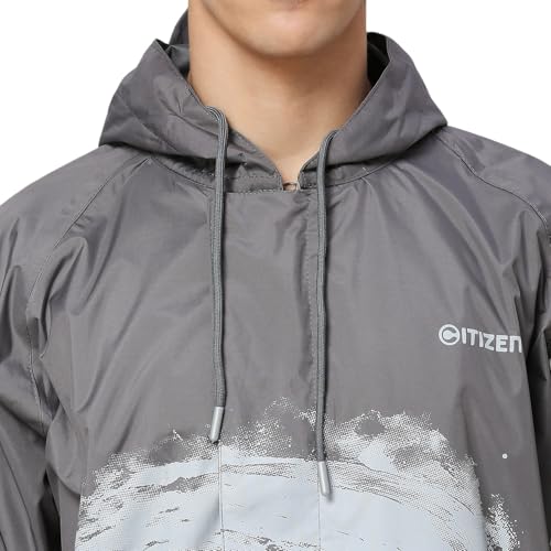 Image of Citizen Explorer Raincoat for Men with Waterproof Pant, Adjustable Inbuilt Hood & Carry Bag | Poly Rubberized PVC Coated Fabric | Durable & Lightweight Rainsuit
