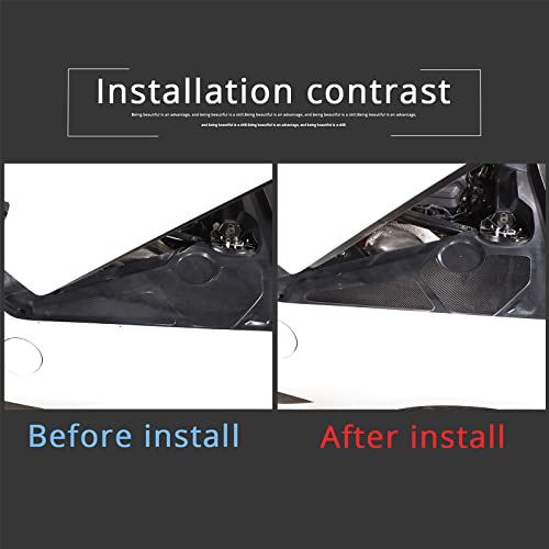 Panel lateral resistente a altas temperaturas para Chevrolet Corvette C8, kit de 4 piezas 8