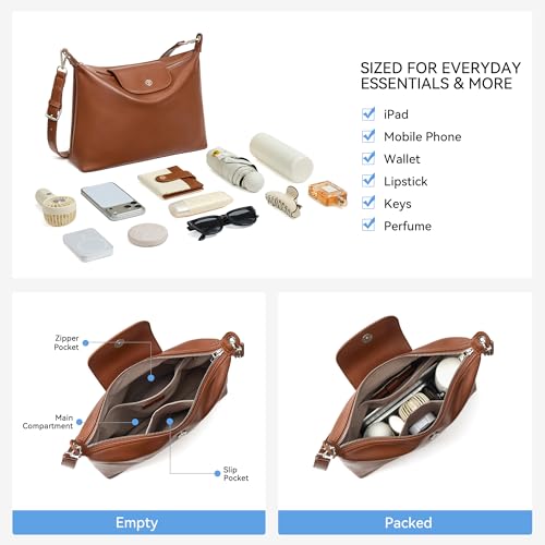Image of BOSTANTEN Hobo Bags for Women Crochet Shoulder Purse for Summer