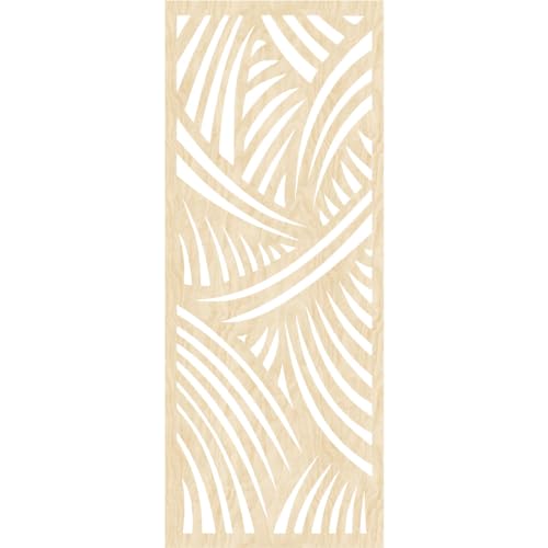 Image of 15 3 /8 inchW x 39 3 /8 inchH x 1 /4 inchT Chester Decorative Fretwork Wood Wall Panels, Birch