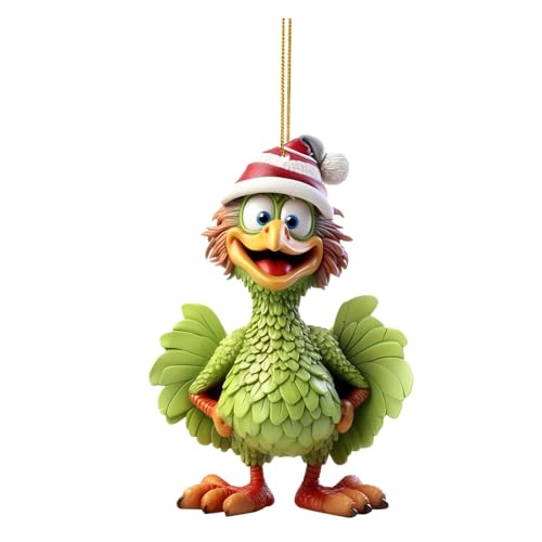 1 Stück Cartoon-Huhn-Weihnachtsbaumschmuck, Weihnachtsbaumschmuck,...