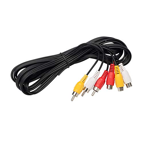 Anrank 10Ft 3Rca Male To Female Audio Composite Extension Video Cable Dvd #TOP4