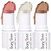 KIMUSE Multi-Stick Fard in Stick per guancia, occhi e labbra, illuminante viso in Crema, Contorno Viso : Texture Cremosa e Risultato a Lunga Tenuta immagine