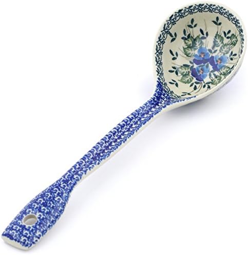 Cucharón de cerámica polaca de 12 pulgadas fabricado por Ceramika Artystyczna + certificado de autenticidad