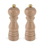 Lieferumfang: 1x Peugeot Paris 2-teiliges Gewürzmühlen-Set, 1x Salzmühle, inkl. Meersalz (8 g), Farbe: Natur, 1x Pfeffermühle inkl. Pfeffer (4 g), Farbe: Natur, Höhe je: 18 cm, Material: Holz, Gewicht je: 590 g, 2/23386
