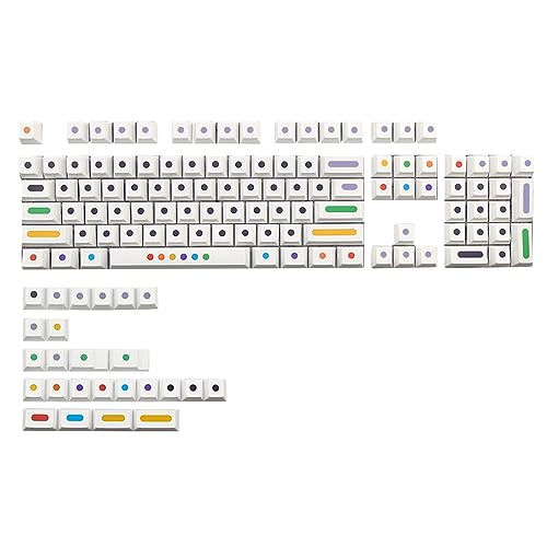 Teclas PBT sublimadas perfil Cherry de 128 piezas anti desgaste