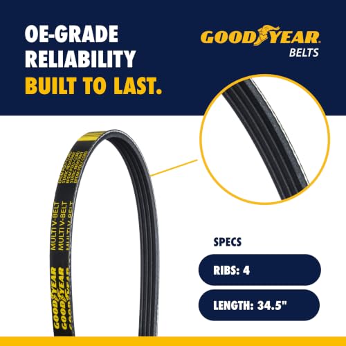 Correa trapezoidal Goodyear Belts 1040345 de alta resistencia para polea múltiple 2
