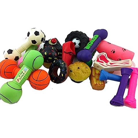 Bumper Selection of Medium Squeaky Dog Toys Cover