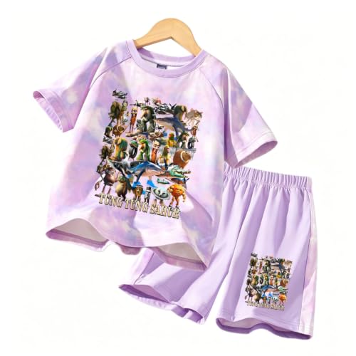 Camiseta de seda ice para niño que repele el sudor con pantalones cortos ligeros