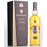 whisky glen grant Color: Oro rico. Nariz: Ricas, florales, caramelo, intensas notas de roble. Sabor: malteada, pasas secas, caramelo, vainilla bourbon, nueces. Acabado: Larga duración, dulce con toques de frutos secos y especias.
