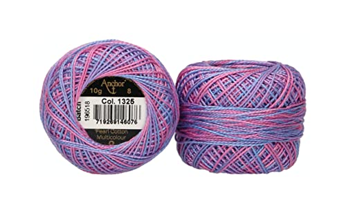 Anchor Perlgarn 8 Multicolor, 4518008-01325, Farbe:1325, Stickgarne