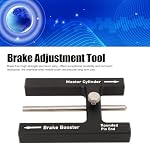 Yoidesu Brake Adjustment Tool, Brake Booster Push Rod Gauge, Master Cylinder Push Rod Tool for Measuring Depth, Adjustable Pin for Most Boosters, Durable Aluminum Alloy with Magnetic Core