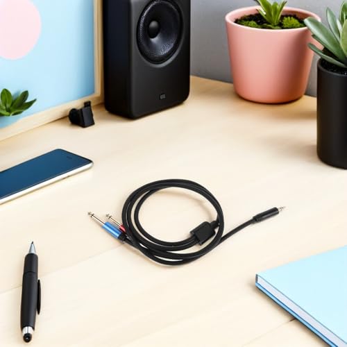 Extensor de conector para auriculares PAMINGONO que duplica tu salida de audio libre de ruidos 7