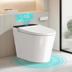 Smart Toilet with Built-in Tank & Bidet Auto Open/Close Foot Sensor Flush Dryer Heated Seat Soft Close Elongated One-Piece Design (ZY695A) Smart Toilet with Built in Tank Bidet Auto OpenClose Foot Sensor Flush Dryer Heated Seat Soft Close Elongated One Piece Design ZY695A
