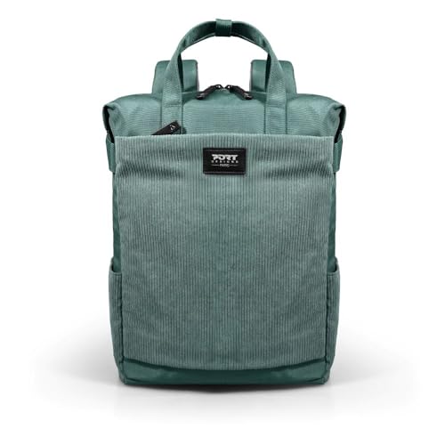PORT Designs sac Ă dos ECO TOTEPACK 14-16 pouces 16L finition velours (vert)