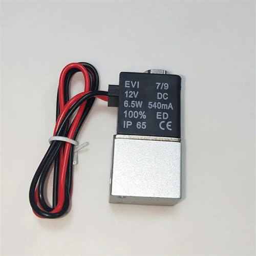 Électrovanne normalement fermée 2 voies 24V action directe pour eau air gaz
