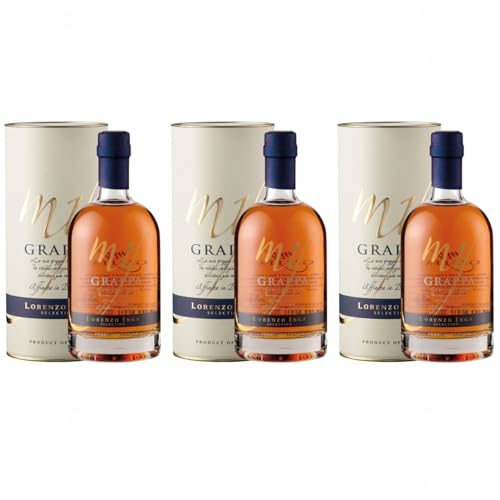 Lorenzo Inga My Grappa Affinata in Barrique Selection Italien inkl. FeinWert E-Book (3 x 0,5l)