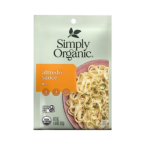 Simply Organic Alfredo Seasoning Mix, Organic, 1.48 oz (Pack of 12) Cover