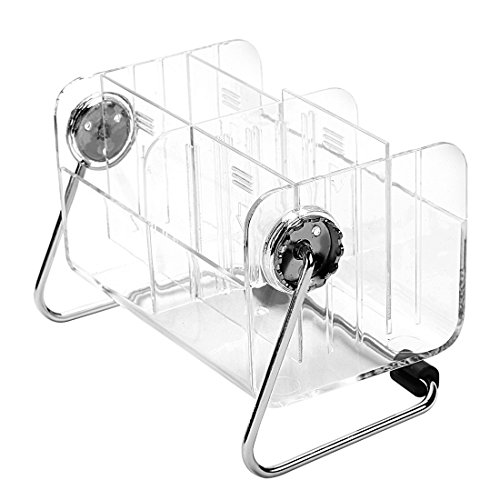 Ivosmart Clear Desktop Acrylic TV Remote Control Mobile Phone Storage Holder Organizer Caddy