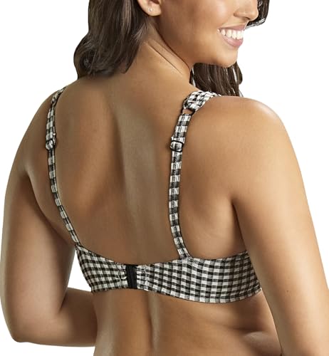 Panache Women's Olivia Gingham Wired Bikini Top Non-Padded Full Cup Supportive Fit2