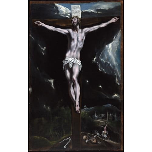 Giclée El Greco Christ sur la croix toile roulée haute définition 61x81cm