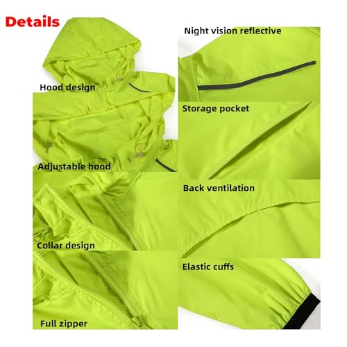 Chaqueta de ciclismo para hombre tamaño XL verde miniatura 4