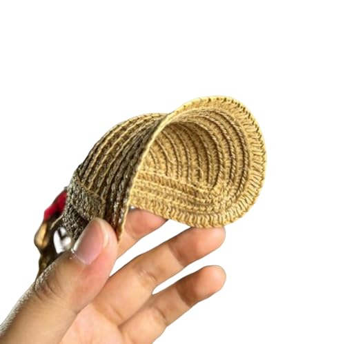 YJIUYUANQ Handmade Straw Hat Fashion New Hat Decoration For BJD Accessories,1/8 bjd, 2 Pcs