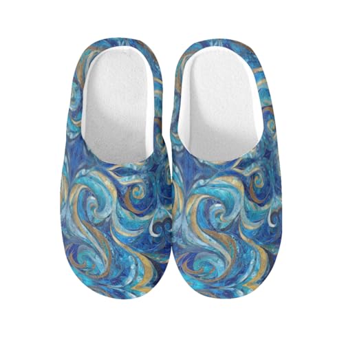 Chaussons en coton pour hôtel et spa au motif marbré élégant