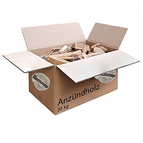 Preisvergleich Produktbild Holz Kaminanzünder Anzündholz Brennholz Anmachholz Buche Anfeuerholz Grill 30 kg Kaminholz Anzünder Anzuendholz zum Feuer Machen Zubehör Outdoor flameup
