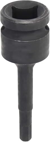 Miniatura 4 de 1 llave de vaso hexagonal de impacto, llave Allen de 12 pulgada, Bettomshin 0.236 in0.24 pulgadas, acero Cr-Mo, destornillador hexagonal de impacto