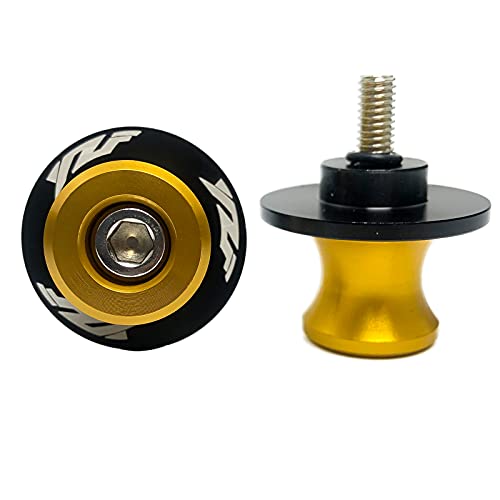 6Mm M6 X 1.5 Motorcycle Swing Arm Sliders Spools Cnc Swing Arm Stand Screws 2Pcs For Yzf R1 R3 R6 R25 R125 R6S 600R 750R (Gold) #TOP1