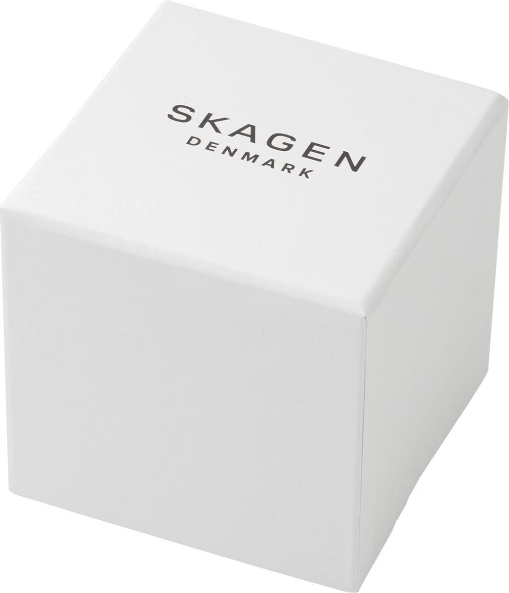 Skagen męski zegarek Grenen, mechanizm zasilany energią słoneczną z trzema wskazówkami i paskiem ze stali szlachetnej lub skóry