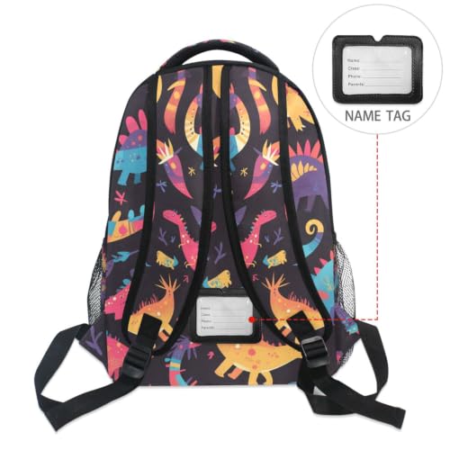 Sac à dos scolaire dinosaure premium avec finitions de qualité - 6