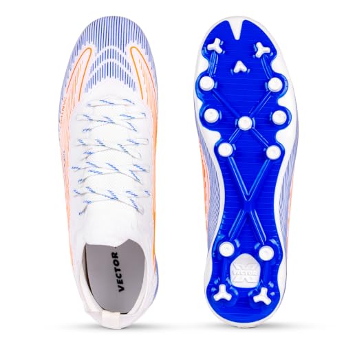 Image of Vector X Panther 7.0 Football Boots for Men|3D Texture TPU Fusing Upper|TPU Studded Outsole|EVA Cushioned Collar|Lightweight Football Training & Match Shoes