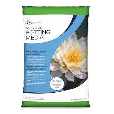 Aquascape Pond Plant Potting Media, Nutrient-Rich Aquatic Soil for Water Gardens, Supports Strong Root Growth, 215 Cubic Inches, 89002