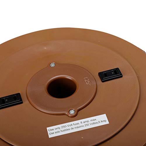 Home Heritage Electric 360 Degree Rotating Artificial Christmas Tree Metal Stand For Trees Up To 9 Feet Tall, Pole Diameter 1-1.75 Inches, Brown #TOP6