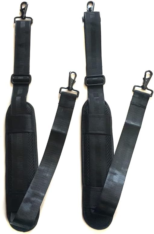 yinfente 1set (2pcs) Replacement Shoulder Strap Padded Universal Adjustable Bag Strap with Metal Swivel Hooks and Non-Slip Pad for Laptop Violin Cello Guitar Case Diaper Camera Travel Bag (97cm)