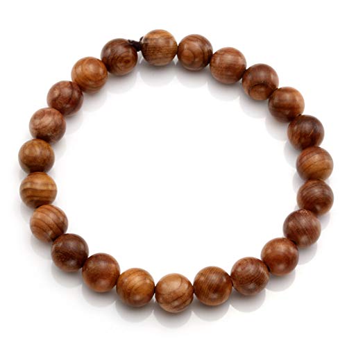 Milakoo POBRDIY0001001 Jewelry Mens Womens Wood Beaded Stretch Bracelet thumb #2