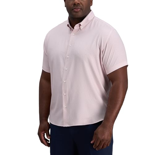 Best Summer Shirts for Big Belly Guys: 11 Picks That Fit and Flatter 10 Haggar Men's Short Sleeve Performance Button-Down Patterned Shirt (Regular and Big and Tall)