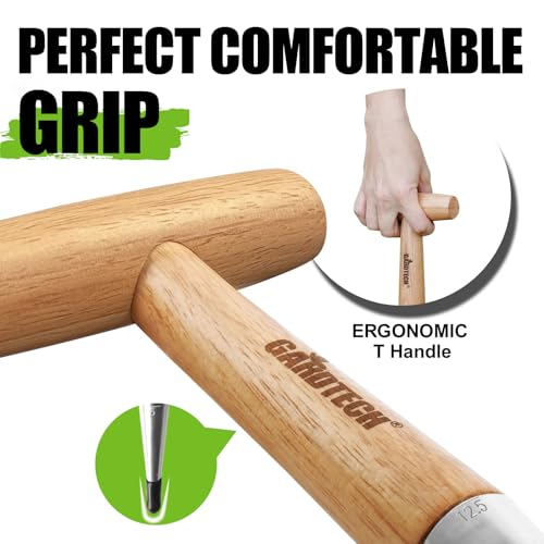 Gardtech 1pcs Blumenzwiebel pflanzholz Werkzeuge zwiebelpflanzer mit Kalibrierung samenpflanz-Set Dibber & Gabel Aussaat-Samenspender für die Gartenbepflanzung